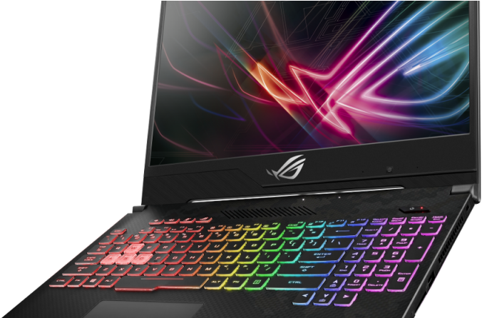 Asus Rog Phone Y Su Línea Gaming - Asus Rog Strix Hero 2 Gl504gm (800x445), Png Download