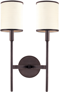 Aberdeen Old Bronze Wall Sconce - Hudson Valley Lighting 622 Two Light Wall Sconce From (400x400), Png Download