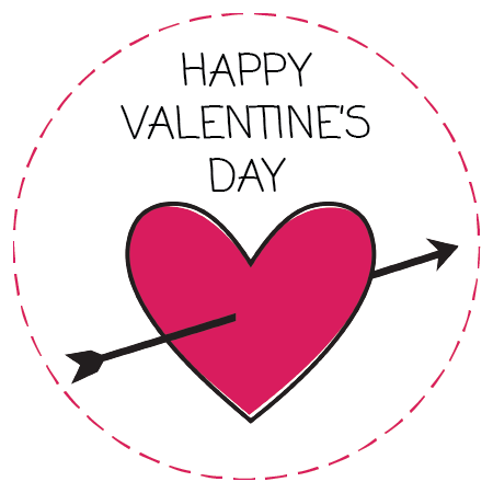 Valentine's Day Napkin Knot - Napkin (450x450), Png Download