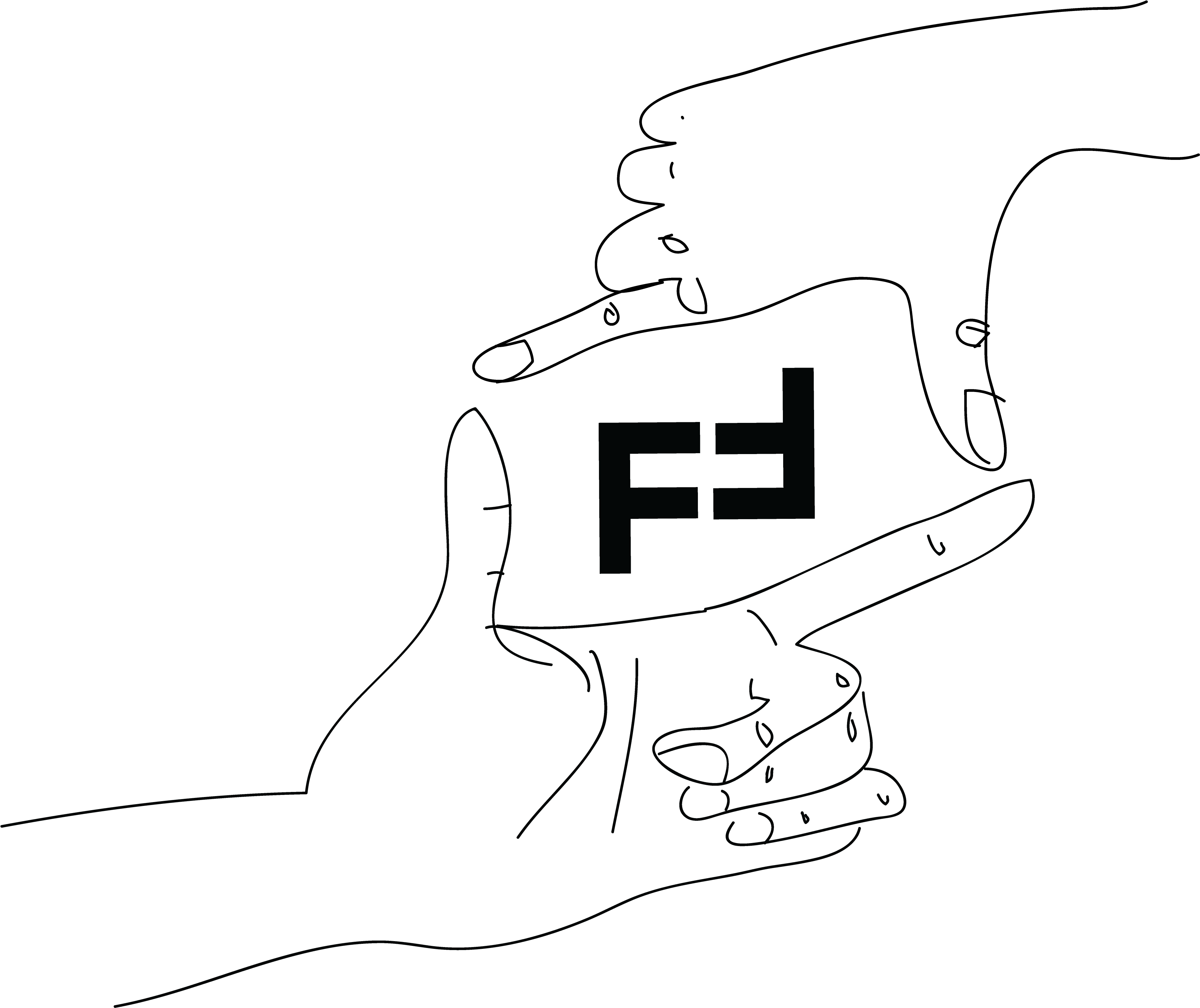 I Originally Conceived Of Using Hands While Brainstorming - Sketch (5242x4417), Png Download