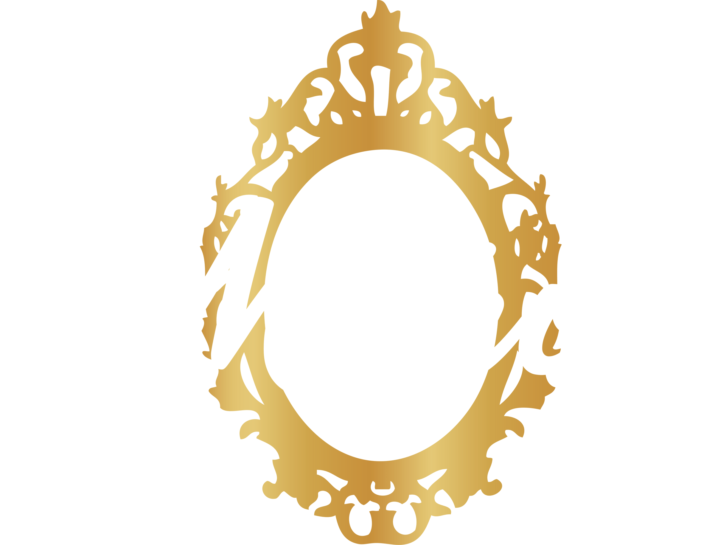 Com/wp Mirron Salon White Lettering - Victorian Frame (2400x1829), Png Download