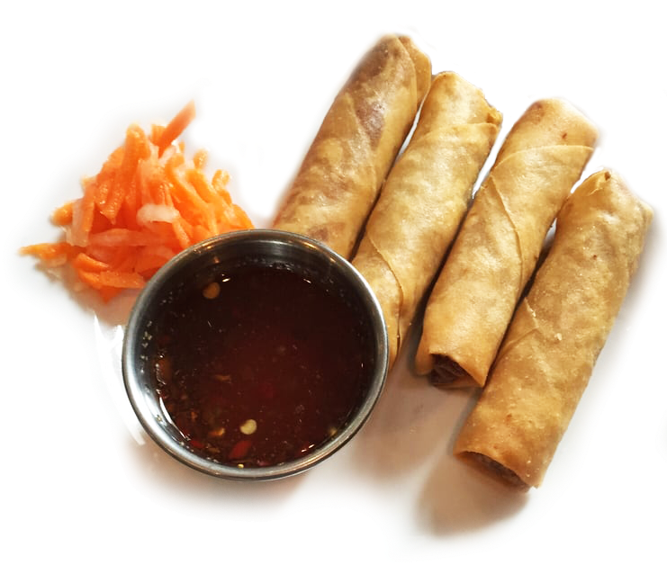 Snap Share - Spring Rolls Top View Png (750x634), Png Download
