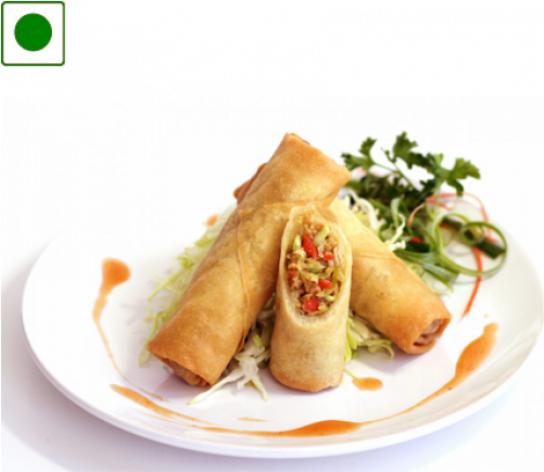Sum M Vegetable Spring Rolls (500x500), Png Download