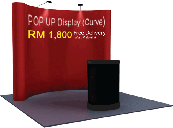Wind Flag Banner Printing Kuala Lumpur Malaysia Oprint's - Pop Up Display System Malaysia (647x487), Png Download