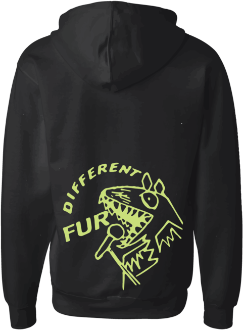 Different Fur Hoodie Back-01 - Hoodie (1000x750), Png Download