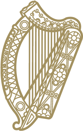Dfa Logo Vertical Colour - Government Of Ireland Logo (410x507), Png Download