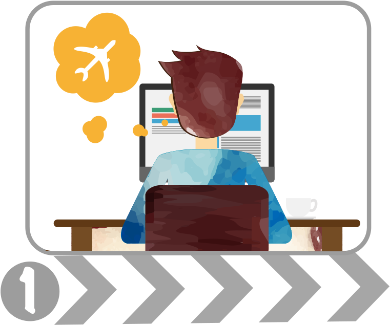 Richiedi Il Visto Online, Lo Ricevi Con Corriere - Illustration (767x656), Png Download