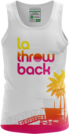 Throwback Sunset Tank Jersey - Los Angeles (600x600), Png Download