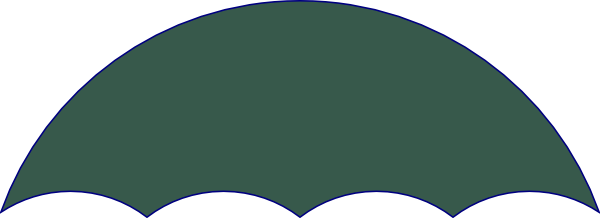 Umbrella Png - Circle (600x218), Png Download