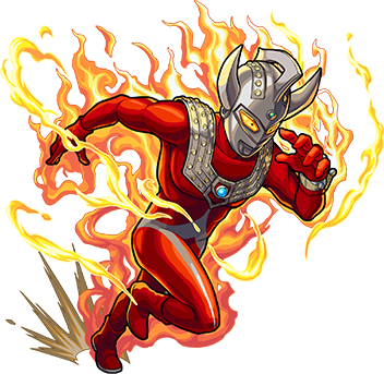 2084 - Monster Strike Ultraman (352x343), Png Download