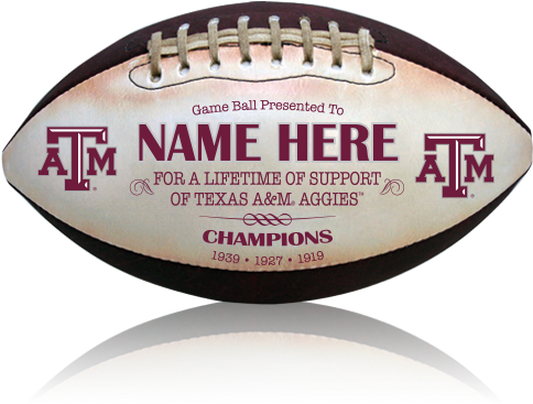 Atm Throwback - Big Game Usa Texas A&m Personalized Throwback Football (500x500), Png Download