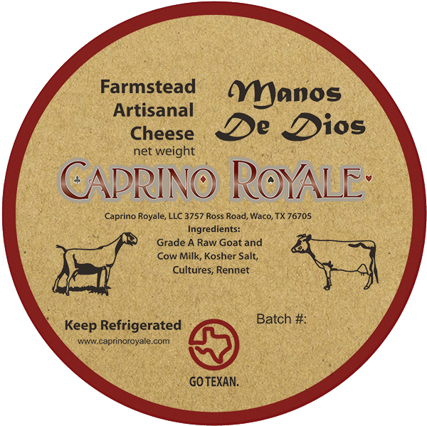 Caprino Royale Manos De Dios Kraft Paper Labels - Kraft Paper (606x606), Png Download