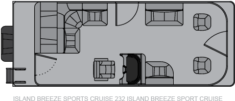 Picture Freeuse Stock Breeze Sport Cruise - Floor Plan (601x251), Png Download