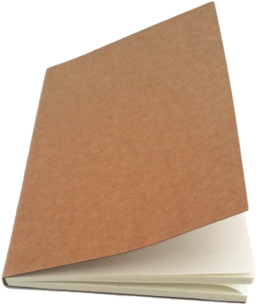 Notepads With Kraft Paper Covers - Notebook (399x480), Png Download