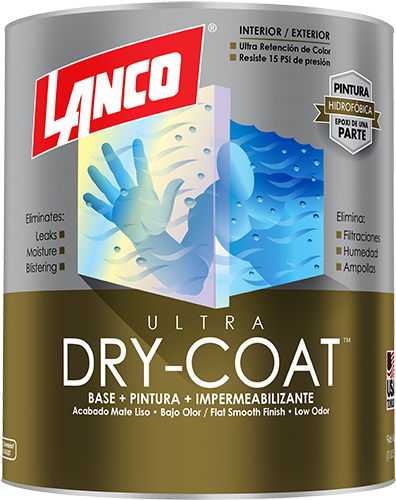 Flat - Lanco Dry-coat 1 Gal. Deep Satin Acrylic-latex Interior (478x500), Png Download