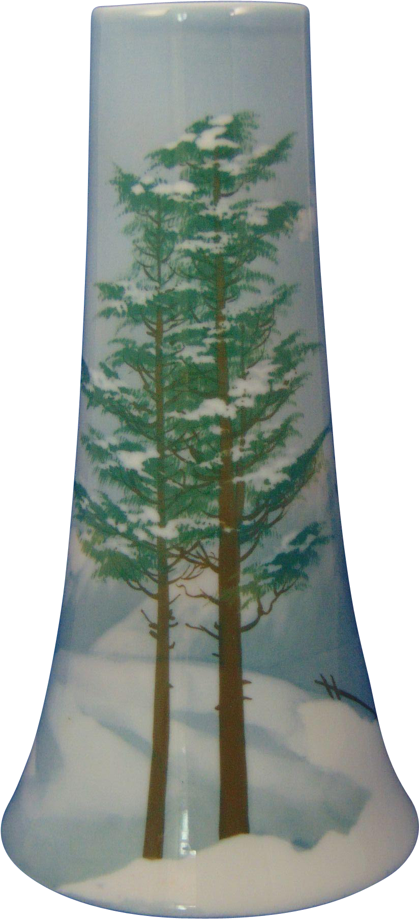 Bavaria Arts & Crafts Winter Landscape Motif Vase - Christmas Tree (1806x1806), Png Download