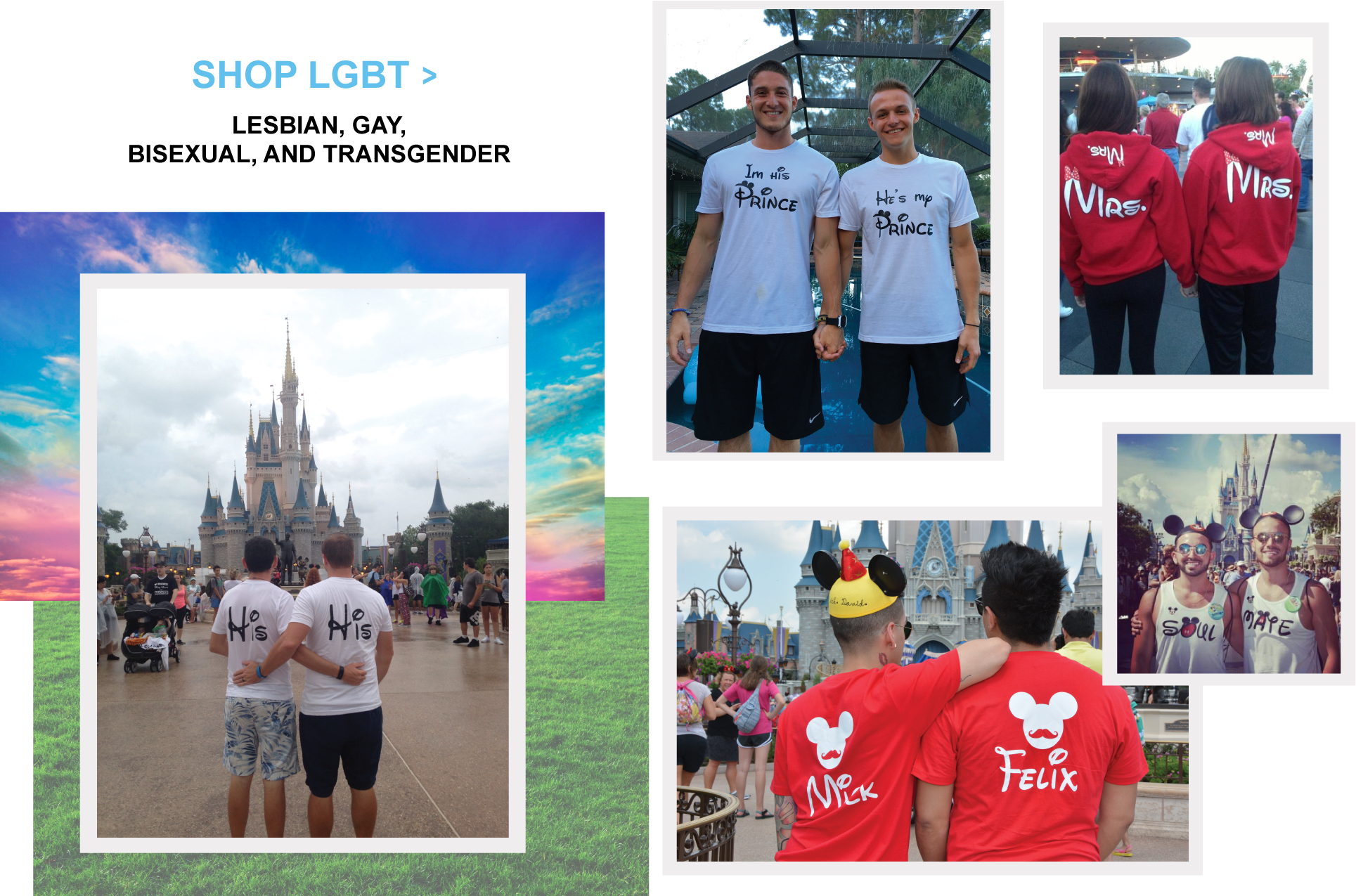 Disney Vacation Matching Lesbian And Gay Lgbt Shirts - Crew (1929x1275), Png Download