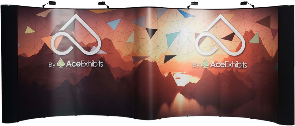 Aspen 20 Foot Gullwing Pop Up Display - Graphic Design (975x438), Png Download