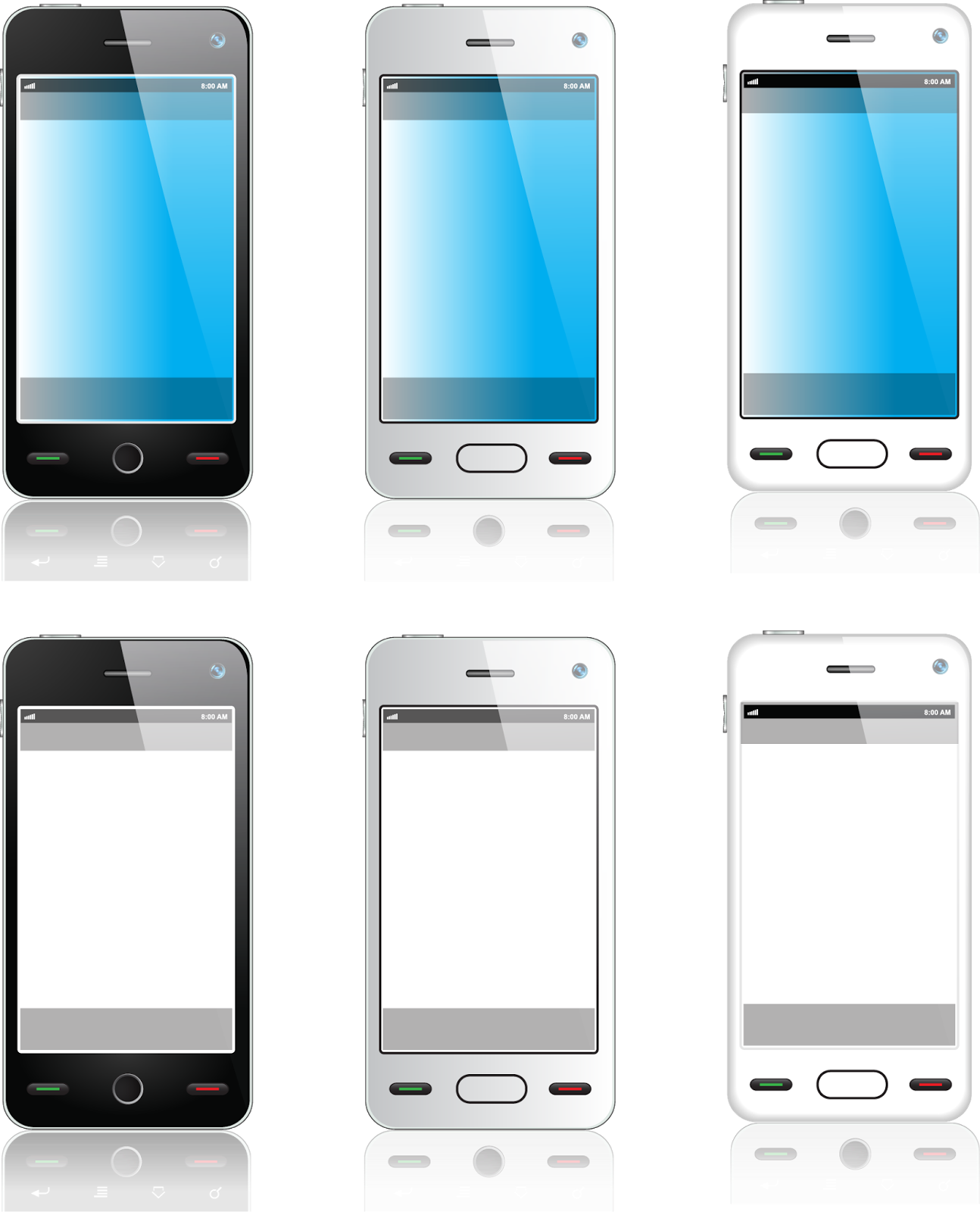 Vector Mobile - Smartphone (1294x1600), Png Download