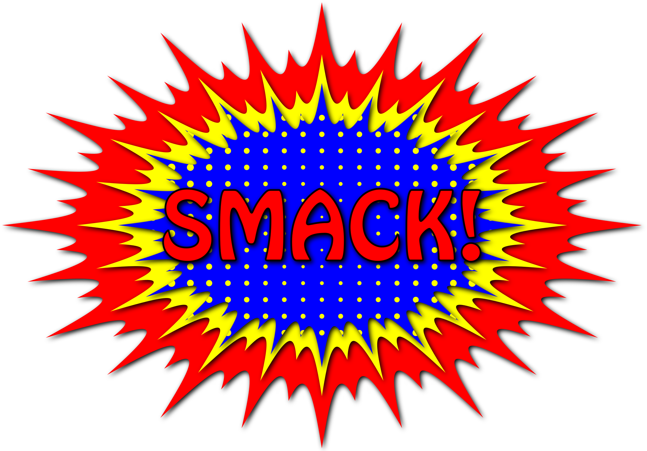 This Free Icons Png Design Of Smack 5 (2400x1500), Png Download