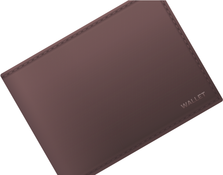 Leather Wallet Vector Png Image - Wallet (800x600), Png Download