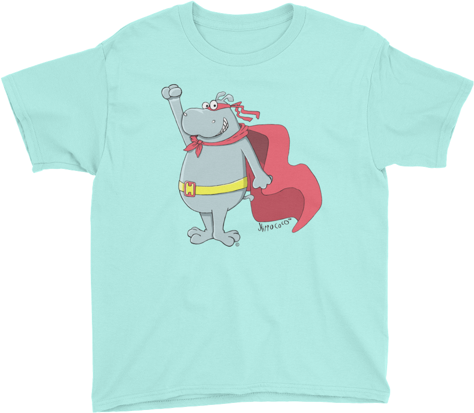 Super Hero Boy's T-shirt - Dog Cat Paw Love Youth Short Sleeve T-shirt T Is Great (1000x1000), Png Download