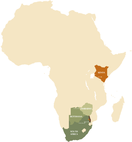 Ecotraining Mini Map - Africa In A Circle (500x500), Png Download