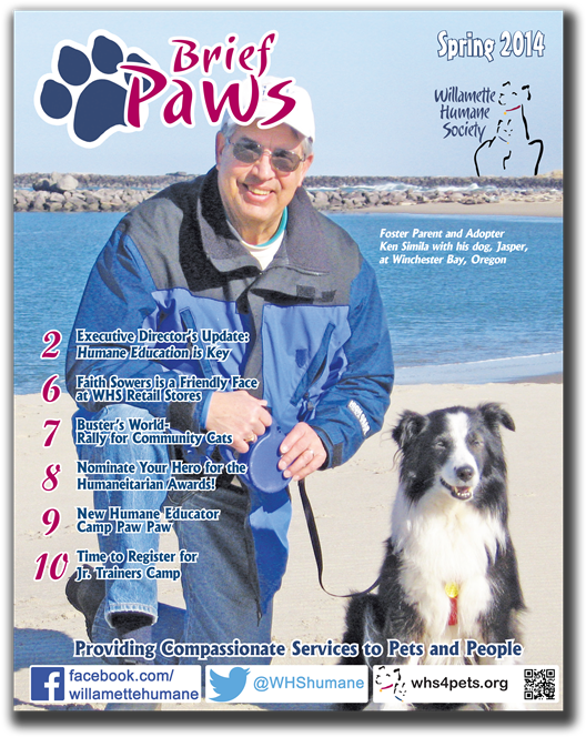 Brief Paws Spring - Willamette Humane Society (555x691), Png Download