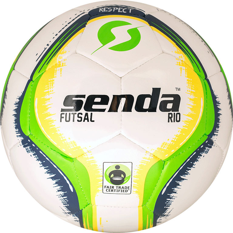 Front Face Of Green And Yellow Senda Rio Training Futsal - Street Soccer Ball (768x768), Png Download