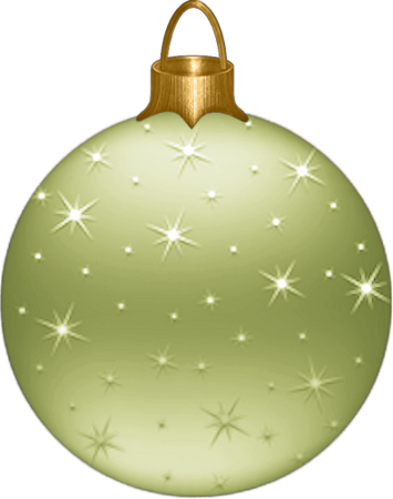 Download Boule De Noel Verte Png Png Image With No