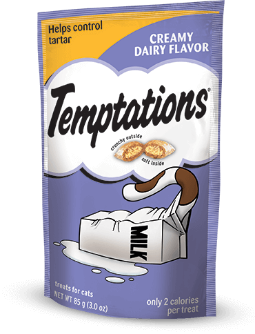 Temptations Creamy Dairy - Temptations Cat Seafood Medley Flavor (370x484), Png Download