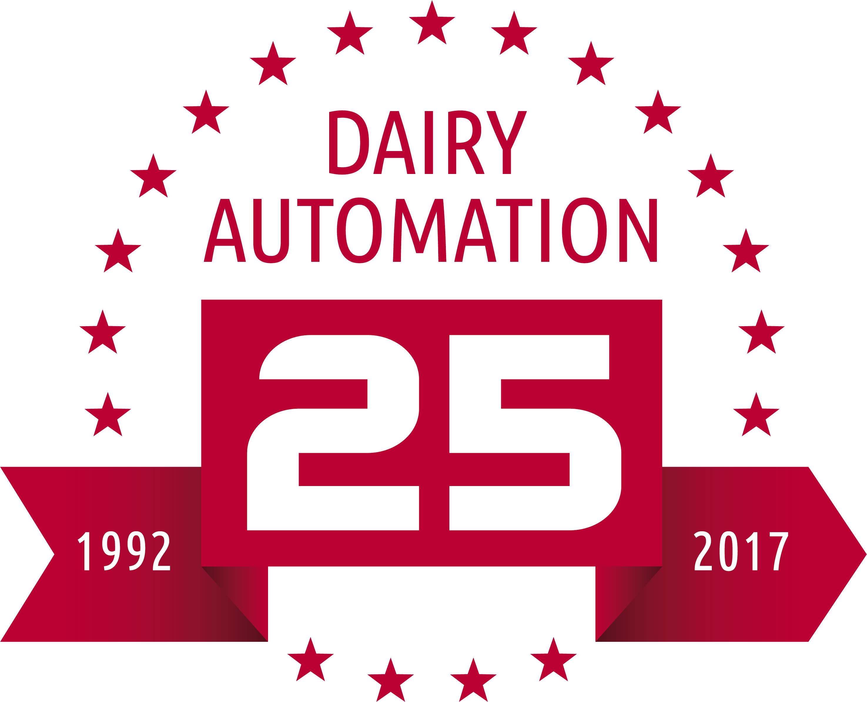 Mc17010-25 Years Robotic Milking Red En - Lely 25 Years (2950x2389), Png Download