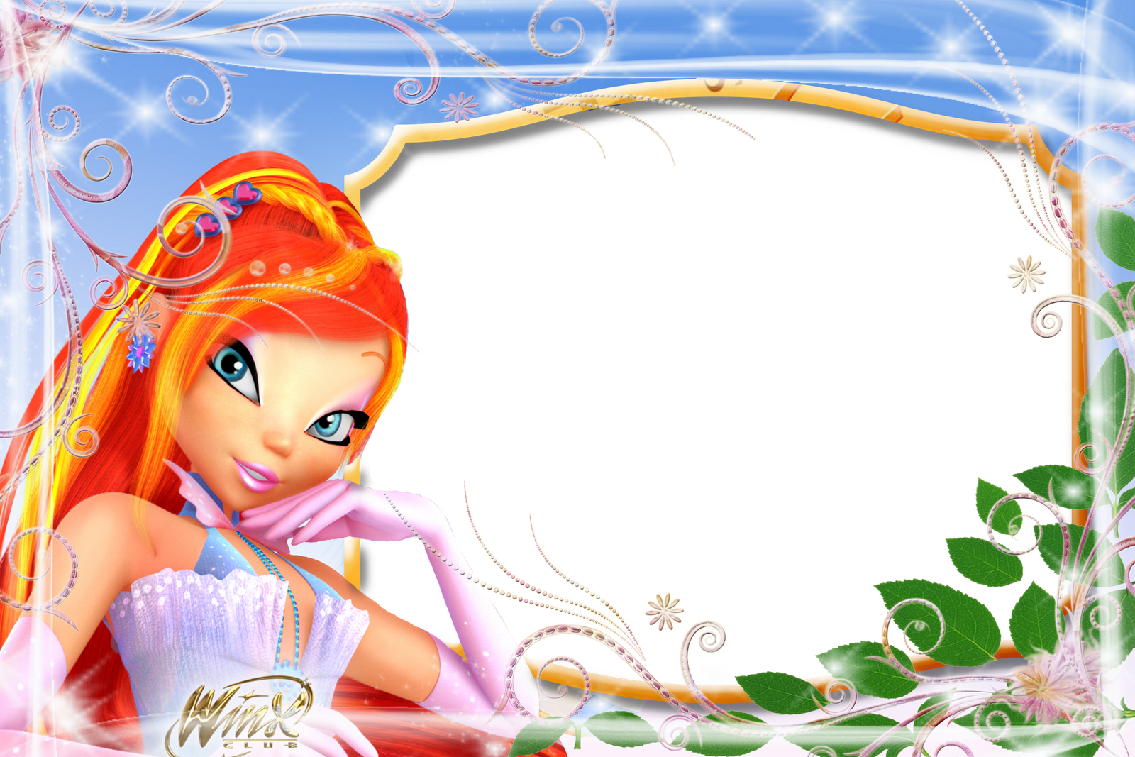 Nova Coleção De Molduras Png Das Princesas Disney - Winx Club (1600x1067), Png Download