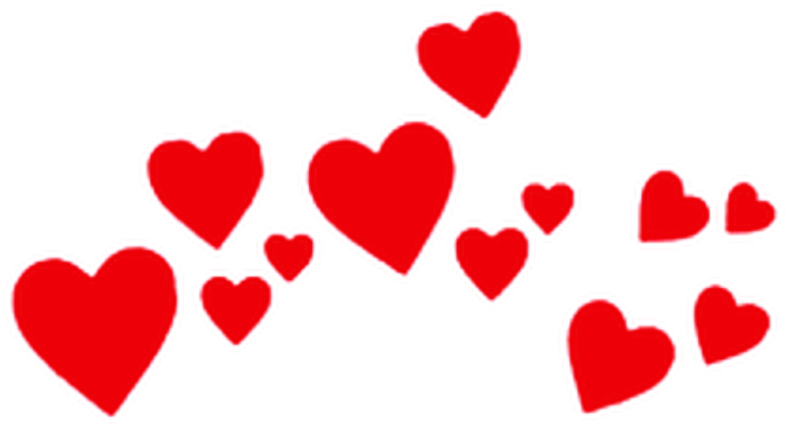 Red Hearts Heart Crown Crowns Heartcrown Heartcrowns - Corazones De Snapchat Png (1024x1024), Png Download