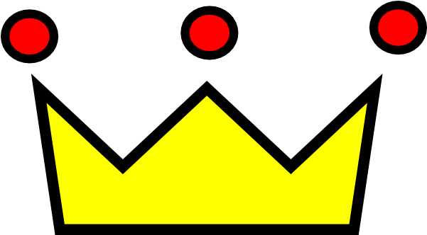 Red And Yellow Crown (600x420), Png Download