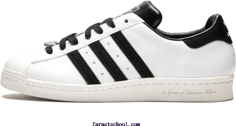 Mens Adidas Superstar 80s D Shoes - Drawing Of Adidas Superstars (1000x600), Png Download