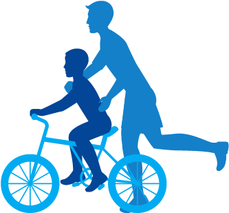 Family Moments - Road Bicycle (403x353), Png Download