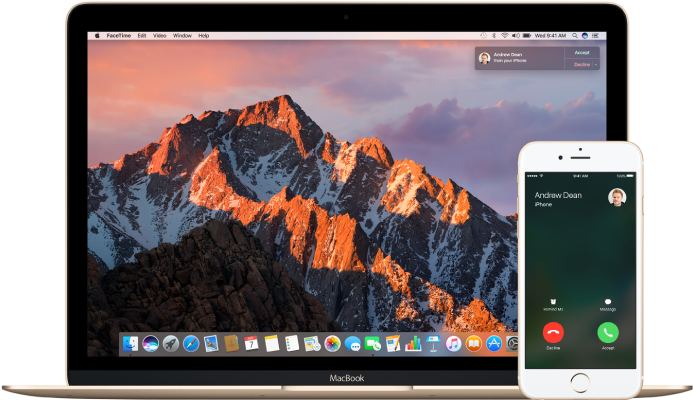 Phone Call On Mac And Iphone - Macos Sierra Photoshop (700x440), Png Download