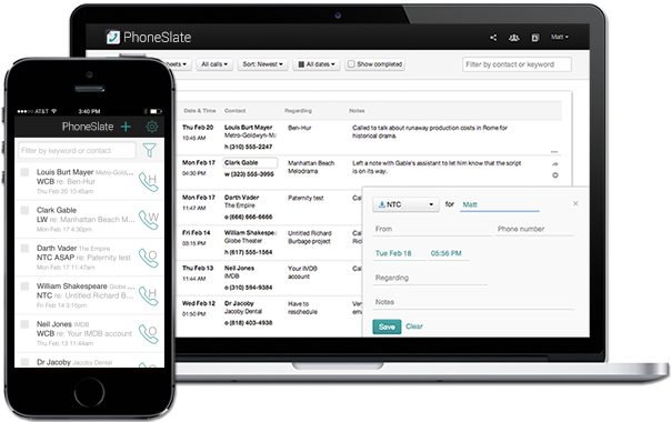 Phoneslate Hero Image - Iphone Call Log App (616x404), Png Download