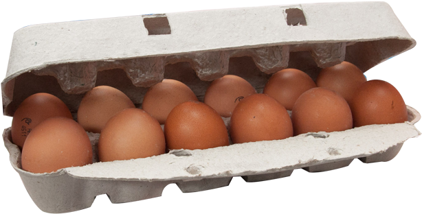 Huevos De Gallina Aa Rojo Por 12 Und - Egg (635x554), Png Download