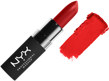 Nyx Velvet Matte Lipstick- Blood Love - Nyx Professional Makeup Primal Colors Eyeshadow - Hot (616x446), Png Download