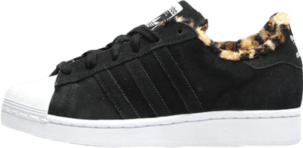 Superstar Leopard Core Adidas Black 2016 Custom (640x387), Png Download