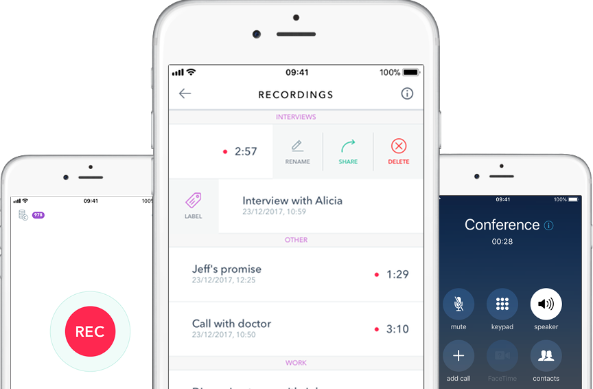Start Recording Incoming And Outgoing Calls - Iphone (864x566), Png Download