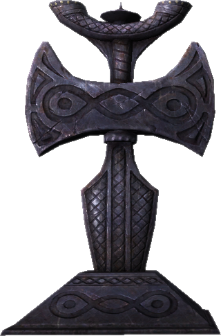 Tesv Shrine Talos - Skyrim Talos Shrine (320x485), Png Download