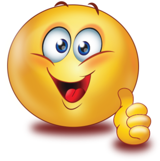 Cheer Big Smile Thumb Up - Big Smile Thumbs Up (384x384), Png Download