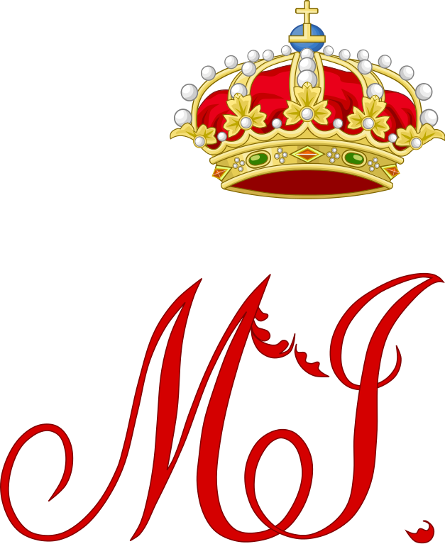 Queen Crown Vector Png - Queen Sofia Monogram (627x767), Png Download