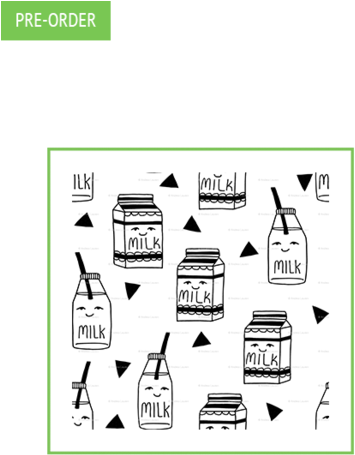 Legging - Got Milk - Milk / Black Andwhite Milk Jug Cute Kids Fabric Best (400x600), Png Download