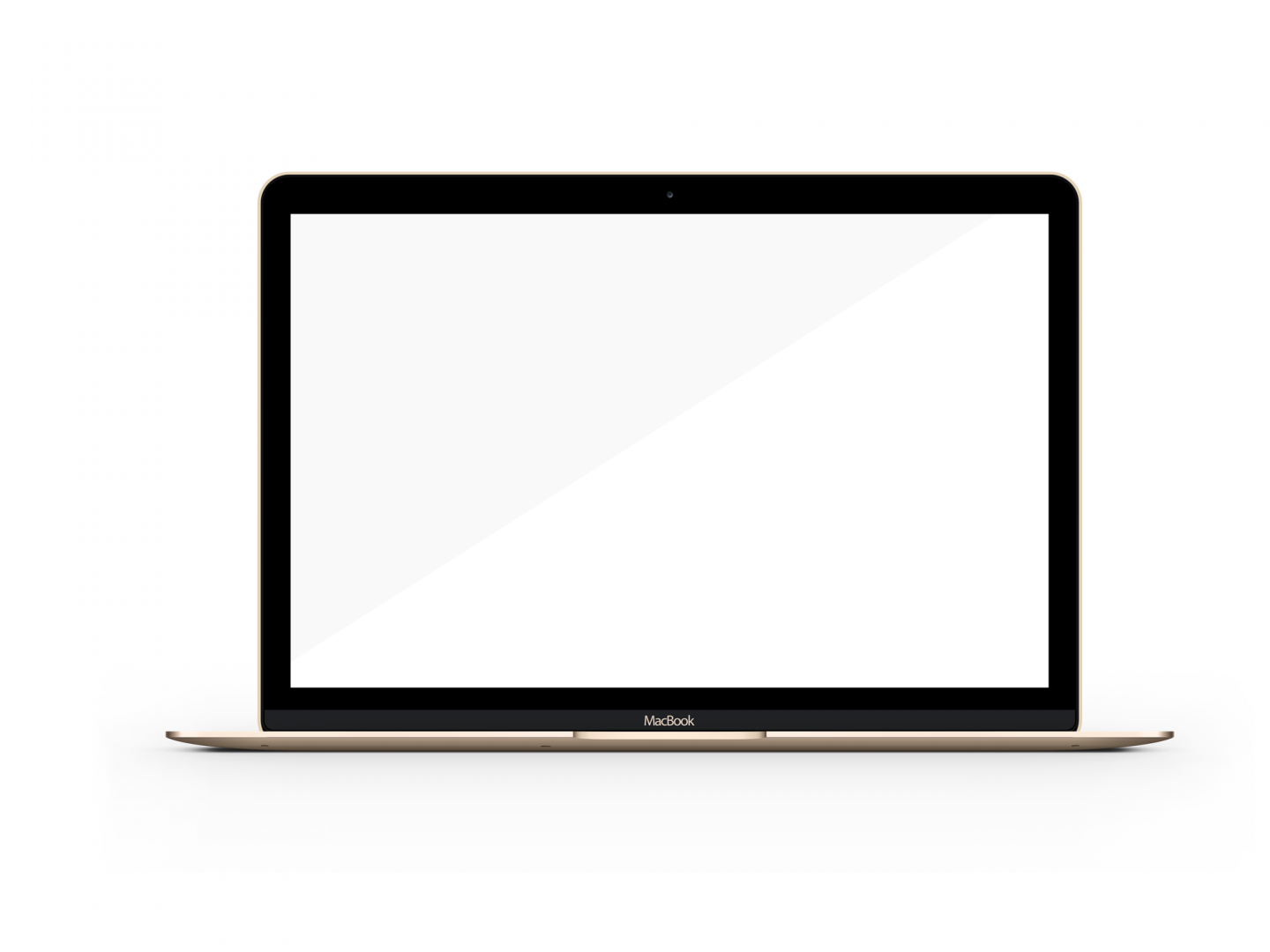 Macbook Mockup Front Open Screen - Led-backlit Lcd Display (1440x1080), Png Download