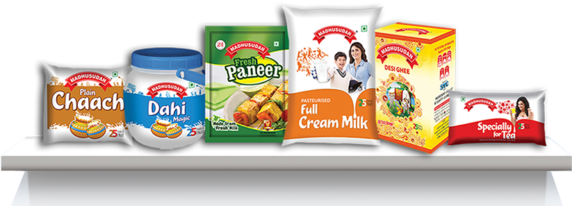 Coffee, Milk Shake, Sweets, Ice Cream, Pudding & Rasgulla - Madhusudan Milk Powder Png (842x557), Png Download