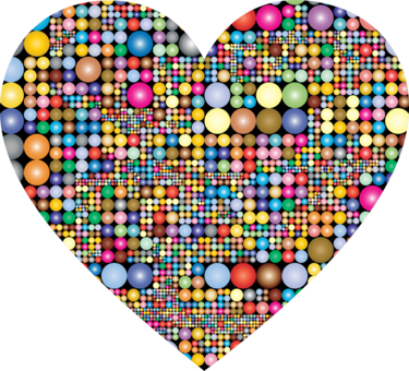 Computer Icons Abstract Art Circle Cc0-lisenssi - Heart (375x340), Png Download